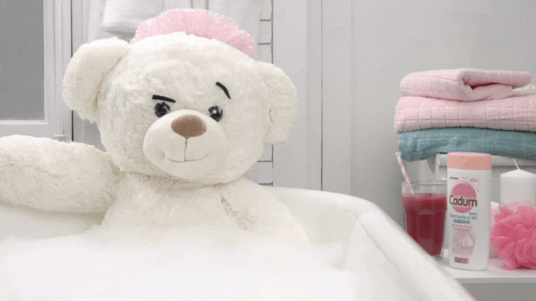Cadum bear — the softness ritual
